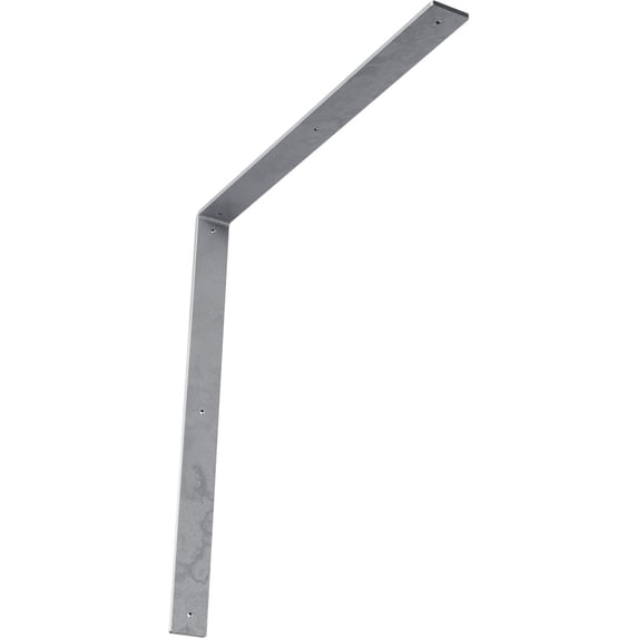 Ekena Millwork 2"W x 24"D x 24"H Hamilton Steel Bracket, Hammered Light Blue