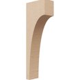 thumbnail image 1 of 2"W x 4"D x 12"H Thin Stockport Rough Cedar Woodgrain TimberThane Corbel, Primed Tan, 1 of 6
