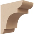 thumbnail image 1 of 2"W x 4"D x 4"H Classic New Brighton Rough Cedar Woodgrain TimberThane Corbel, Primed Tan, 1 of 6