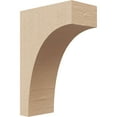 thumbnail image 1 of 2"W x 4"D x 6"H Classic Huntington Rough Cedar Woodgrain TimberThane Corbel, Primed Tan, 1 of 6