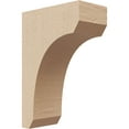 thumbnail image 1 of 2"W x 4"D x 6"H Classic Legacy Rough Cedar Woodgrain TimberThane Corbel, Primed Tan, 1 of 6
