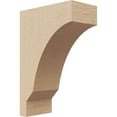 thumbnail image 1 of 2"W x 4"D x 6"H Classic Moab Rough Cedar Woodgrain TimberThane Corbel, Primed Tan, 1 of 6