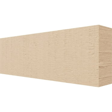 Ekena Millwork 2"W x 4"H x 12"L Block Woodgrain TimberThane Rafter Tail, Primed Tan