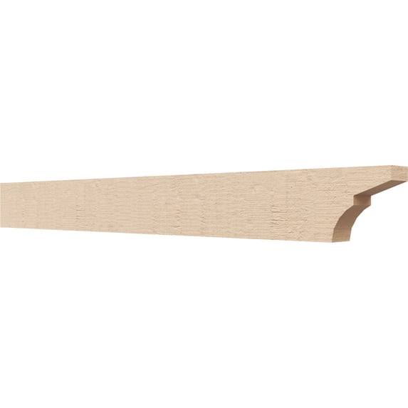 Ekena Millwork 2"W x 4"H x 36"L Monterey Woodgrain TimberThane Rafter Tail, Primed Tan