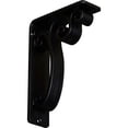 thumbnail image 1 of Ekena Millwork 2"W x 5 1/2"D x 8"H Avery Wrought Iron Bracket, (Triple center brace) (2-Pack), 1 of 5