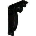 thumbnail image 1 of Ekena Millwork 2"W x 5 1/2"D x 8"H Avery Wrought Iron Bracket, (Triple center brace) (6-Pack), 1 of 5