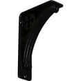 thumbnail image 1 of Ekena Millwork 2"W x 5 1/2"D x 8"H Crawley Wrought Iron Bracket, (Triple center brace) (2-Pack), 1 of 4