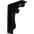 thumbnail image 1 of Ekena Millwork 2"W x 5 1/2"D x 8"H Orleans Wrought Iron Bracket, (Triple center brace) (6-Pack), 1 of 5