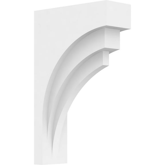 Ekena Millwork 2"W x 5"D x 8 3/8"H Standard Rockford Architectural Grade PVC Corbel