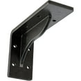 thumbnail image 1 of Ekena Millwork 2"W x 6"D x 3 3/4"H Embrey Steel Bracket, Antiqued Pewter, 1 of 11