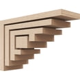 thumbnail image 1 of 2"W x 6"D x 4"H Classic Landon Rough Cedar Woodgrain TimberThane Corbel, Primed Tan, 1 of 6
