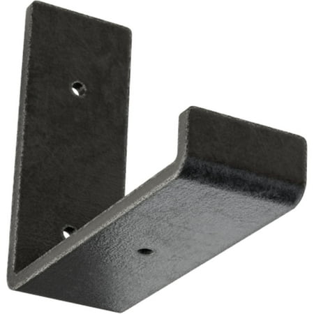 Ekena Millwork 2"W x 6"D x 5 1/2"H Steel Hanging Shelf Bracket, Antiqued Pewter