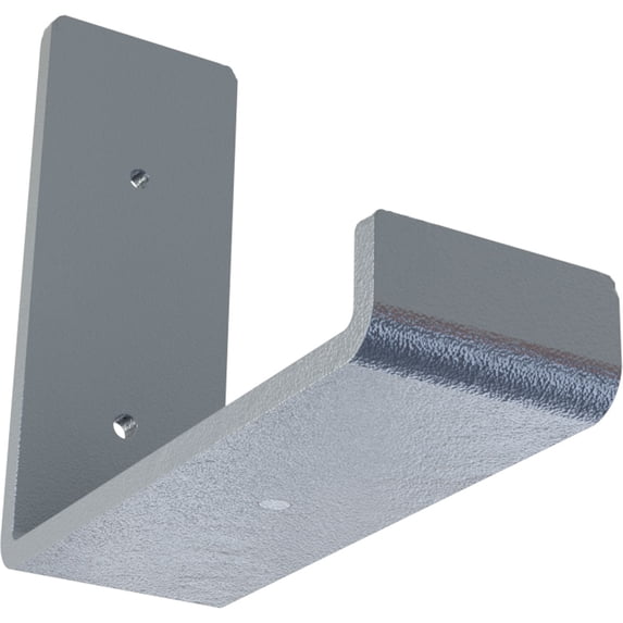 Ekena Millwork 2"W x 6"D x 5 1/2"H Steel Hanging Shelf Bracket, Hammered Light Blue