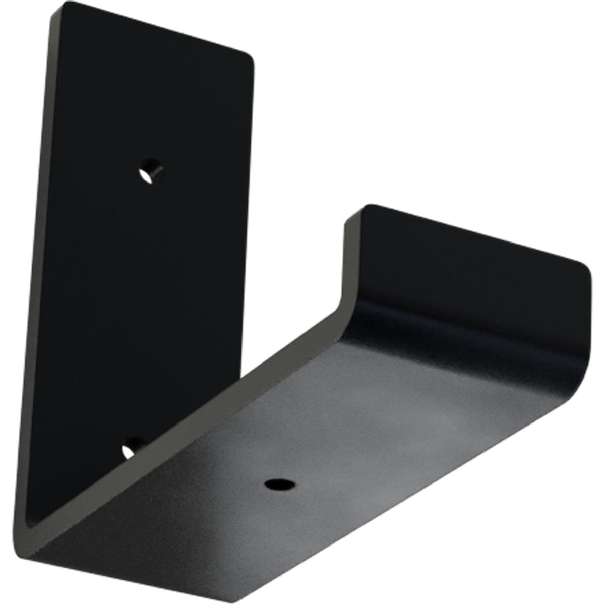 Ekena Millwork 2"W x 6"D x 5 1/2"H Steel Hanging Shelf Bracket, Powder Coated Black