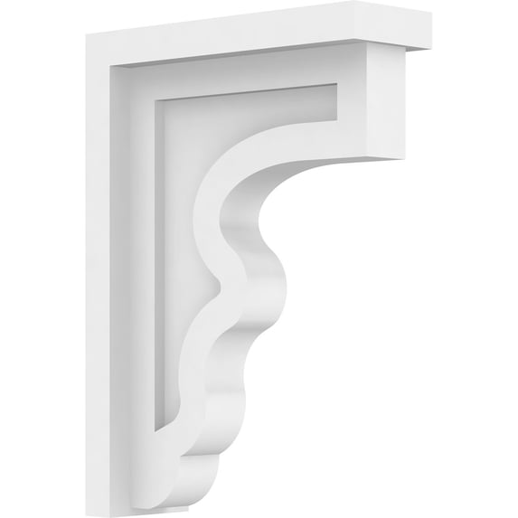 Ekena Millwork 2"W x 6"D x 8 3/8"H Standard Highland Architectural Grade PVC Corbel
