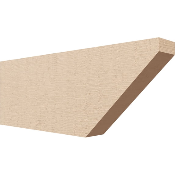 Ekena Millwork 2"W x 6"H x 16"L Concord Woodgrain TimberThane Rafter Tail, Primed Tan
