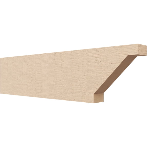 Ekena Millwork 2"W x 6"H x 24"L Burlington Woodgrain TimberThane Rafter Tail, Primed Tan