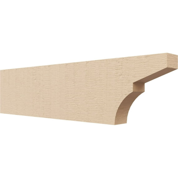 Ekena Millwork 2"W x 6"H x 24"L Monterey Woodgrain TimberThane Rafter Tail, Primed Tan