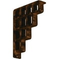 thumbnail image 1 of Ekena Millwork 2"W x 7 1/2"D x 10"H Diane Wrought Iron Bracket, (Triple center brace), Antiqued Bronze, 1 of 10