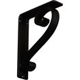 thumbnail image 1 of Ekena Millwork 2"W x 7 1/2"D x 10"H Edwards Wrought Iron Bracket, (Triple center brace) (4-Pack), 1 of 5