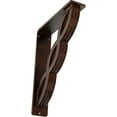 thumbnail image 1 of Ekena Millwork 2"W x 7 1/2"D x 10"H Loera Wrought Iron Bracket, (Triple center brace), Antiqued Copper, 1 of 7
