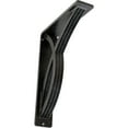 thumbnail image 1 of Ekena Millwork 2"W x 7 1/2"D x 10"H Miller Wrought Iron Bracket, (Triple center brace), Antiqued Pewter, 1 of 9