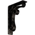 thumbnail image 1 of Ekena Millwork 2"W x 7 1/2"D x 10"H Orleans Wrought Iron Bracket, (Triple center brace), Antiqued Pale Gold, 1 of 8