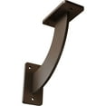 thumbnail image 1 of Ekena Millwork 2"W x 7"D x 7"H Bradford Steel Bracket, Hammered Brown, 1 of 11