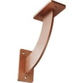 thumbnail image 1 of Ekena Millwork 2"W x 7"D x 7"H Bradford Steel Bracket, Hammered Copper, 1 of 11