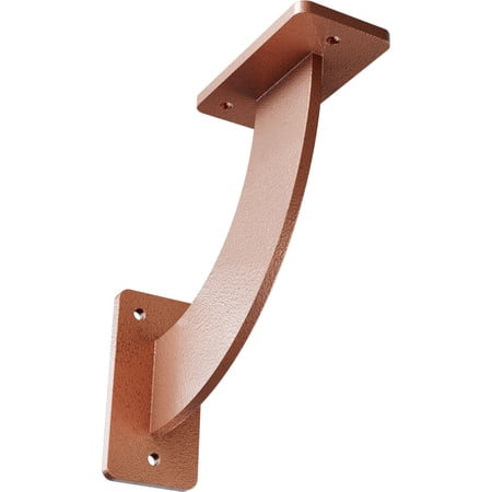 Ekena Millwork 2"W x 7"D x 7"H Bradford Steel Bracket, Hammered Copper