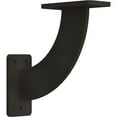 thumbnail image 1 of Ekena Millwork 2"W x 7"D x 7"H Bradford Steel Bracket, Hammered Dark Bronze, 1 of 12