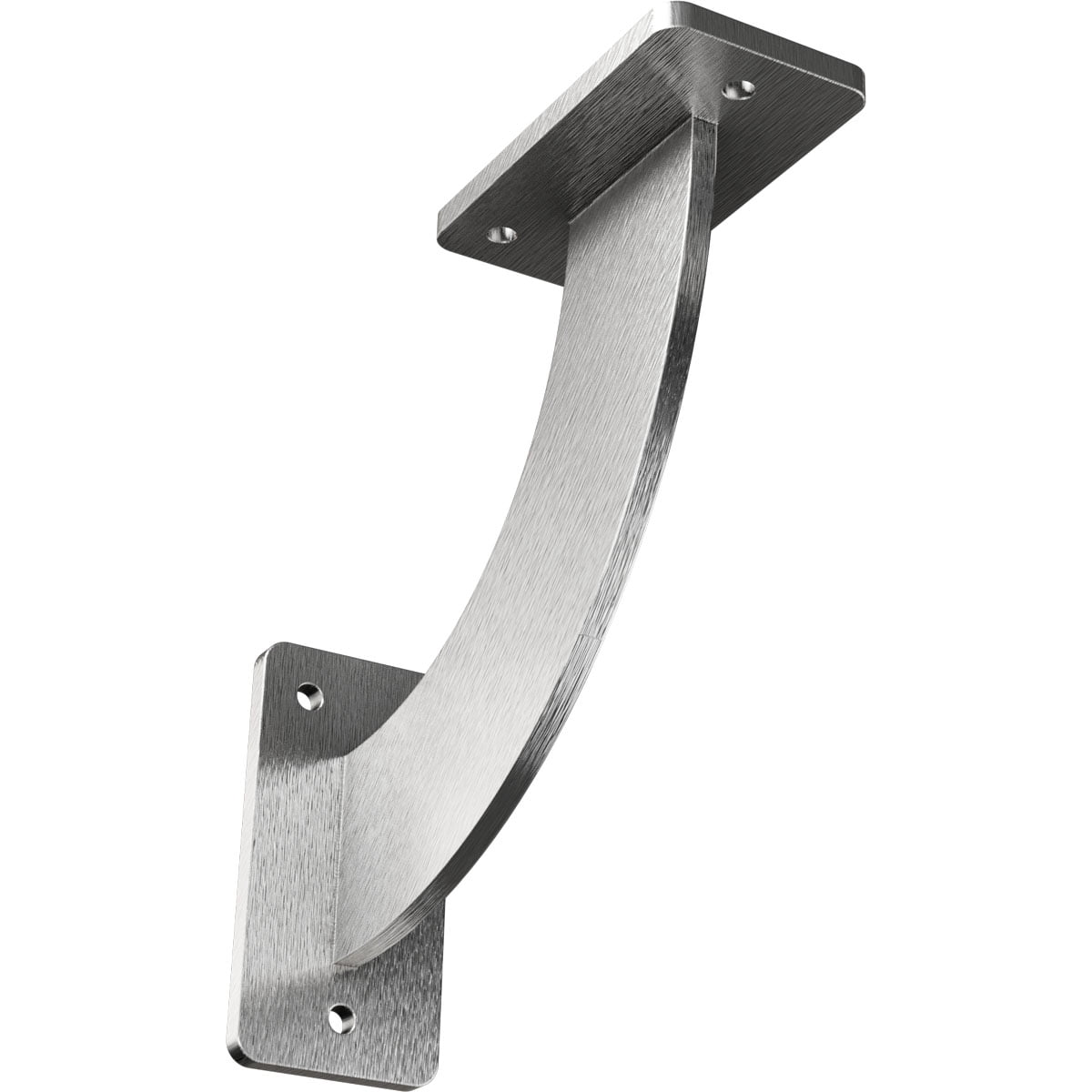 Ekena Millwork 2"W x 7"D x 7"H Bradford Steel Bracket, Stainless Steel