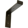 thumbnail image 1 of Ekena Millwork 2"W x 8"D x 6 3/4"H Steel Truss Shelf Bracket, Antiqued Pale Gold, 1 of 11