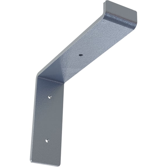 Ekena Millwork 2"W x 8"D x 6 3/4"H Steel Truss Shelf Bracket, Hammered Light Blue