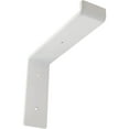thumbnail image 1 of Ekena Millwork 2"W x 8"D x 6 3/4"H Steel Truss Shelf Bracket, Hammered White, 1 of 11