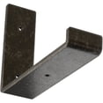 thumbnail image 1 of Ekena Millwork 2"W x 8"D x 6"H Steel Hanging Shelf Bracket, Antiqued Warm Silver, 1 of 10