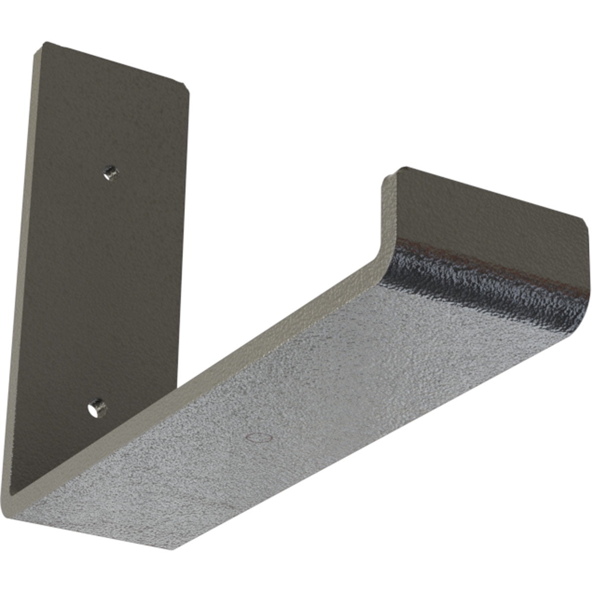 Hammered Gray Steel 6"x8" Urban Industrial Shelf Bracket