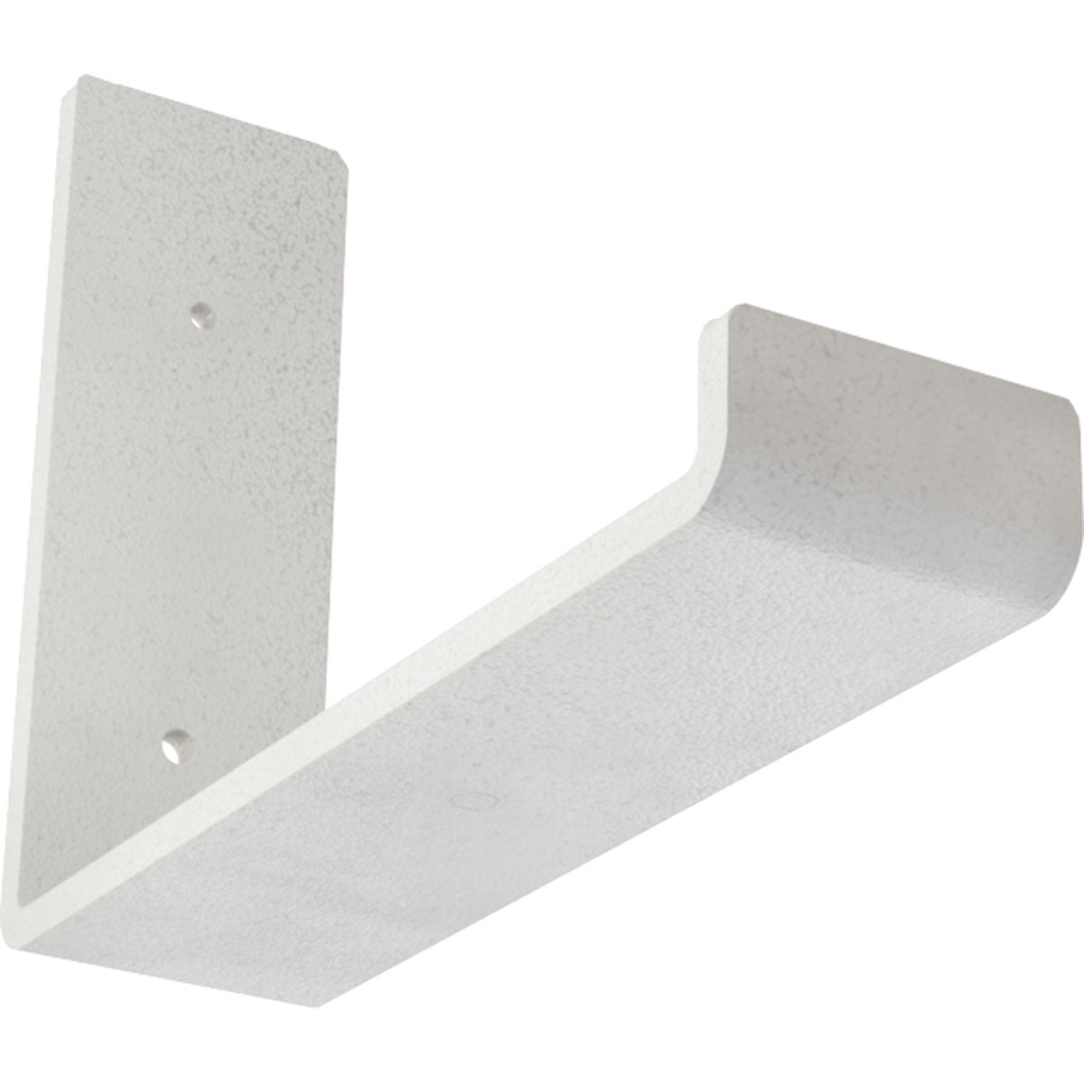 Hammered White Steel 6"x8" Countertop Shelf Bracket