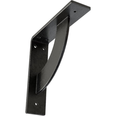 Ekena Millwork 2"W x 8"D x 8"H Bulwark Steel Bracket, Antiqued Pewter