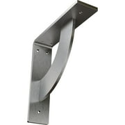 Ekena Millwork 2"W x 8"D x 8"H Bulwark Steel Bracket, Stainless Steel