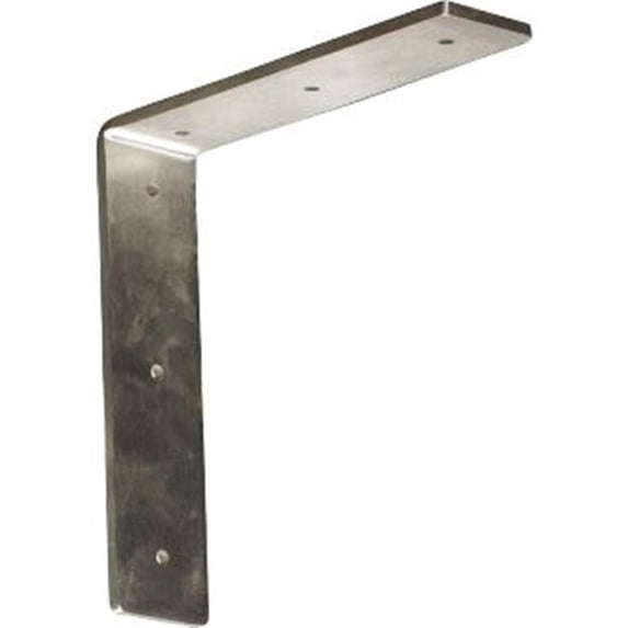 Ekena Millwork 2"W x 8"D x 8"H Hamilton Steel Bracket, Stainless Steel
