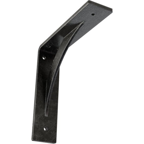 Ekena Millwork 2"W x 8"D x 8"H Legacy Steel Bracket, Antiqued Silver