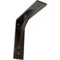 thumbnail image 1 of Ekena Millwork 2"W x 8"D x 8"H Legacy Steel Bracket, Antiqued Warm Silver, 1 of 13