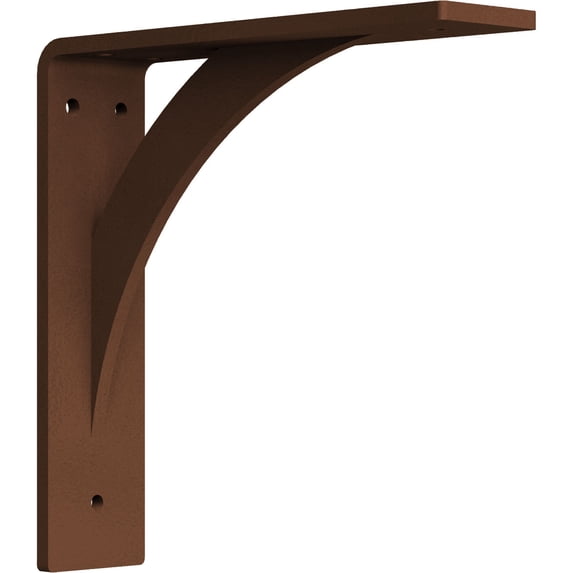 Ekena Millwork 2"W x 8"D x 8"H Legacy Steel Bracket, Hammered Copper