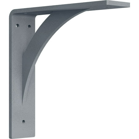 Ekena Millwork 2"W x 8"D x 8"H Legacy Steel Bracket, Hammered Silver
