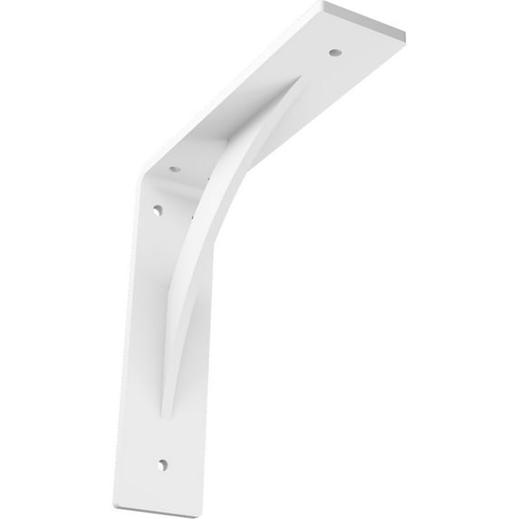 Ekena Millwork 2"W x 8"D x 8"H Legacy Steel Bracket, White Primer