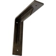 thumbnail image 1 of Ekena Millwork 2"W x 8"D x 8"H Stockport Steel Bracket, Antiqued Pale Gold, 1 of 12