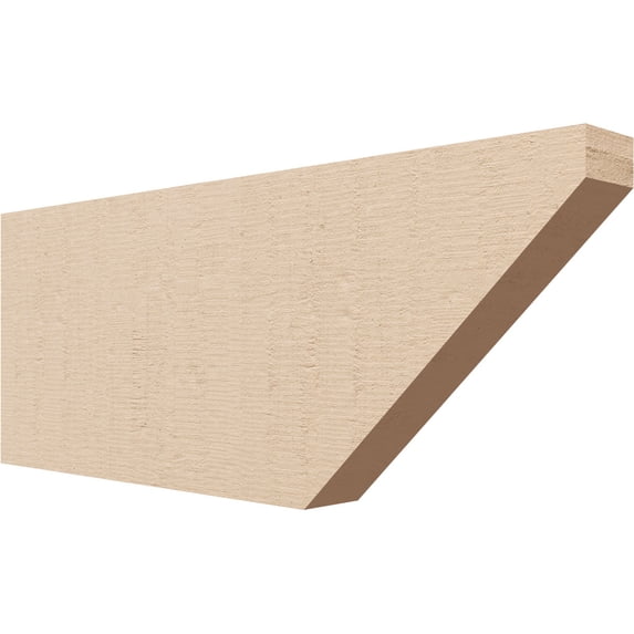 Ekena Millwork 2"W x 8"H x 20"L Concord Woodgrain TimberThane Rafter Tail, Primed Tan