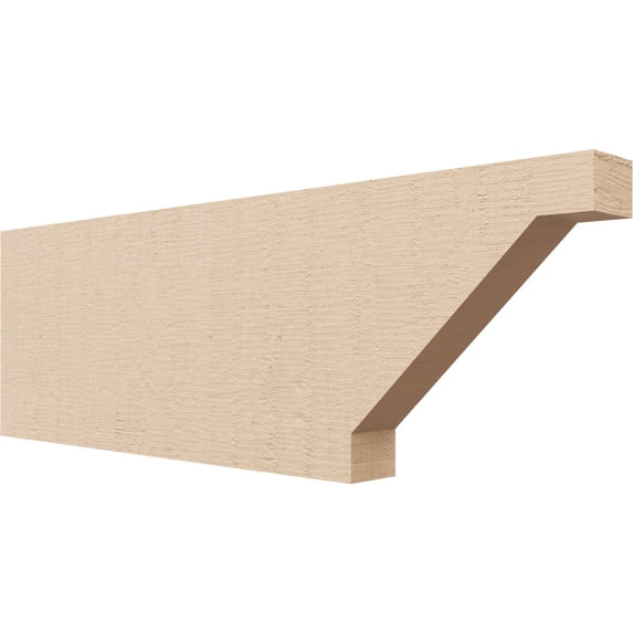 Ekena Millwork 2"W x 8"H x 24"L Burlington Woodgrain TimberThane Rafter Tail, Primed Tan