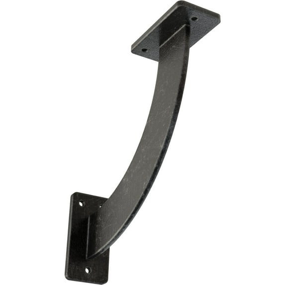 Ekena Millwork 2"W x 9"D x 9"H Bradford Steel Bracket, Antiqued Silver